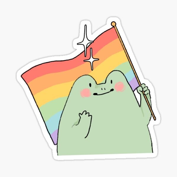 Grenouille Gay Pride | Sticker