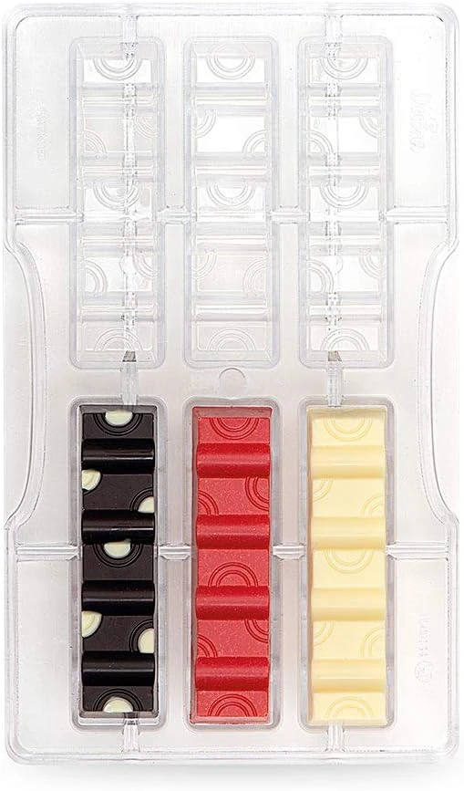 DECORA COD. 0050144 MOULE À CHOCOLAT TABLETTE CIRCLE 83 X 21 X 12 H MM 200X120X22HMM
