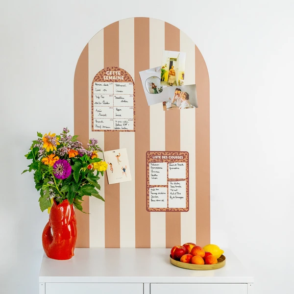 Tableau magnétique arche rayée