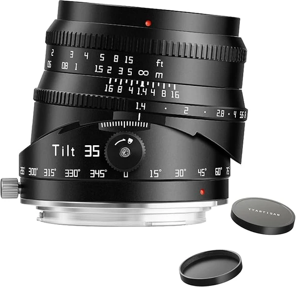 TTArtisan Objectif 35 mm F1.4 Tilt Shift APS-C APS-C avec MF pour EOS RF APS-C R7 R10 ; plein format EOS R RP R5 R5C R6, R6ii.