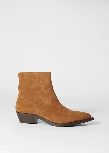 Bottines en cuir à bout pointu