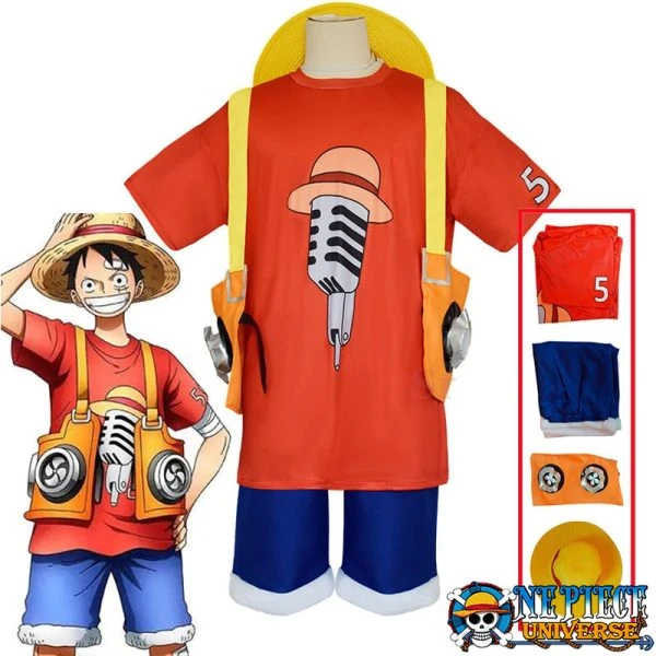 One Piece Luffy Film Red Outfit Amazing Cosplay Halloween | One Piece Universe Store
