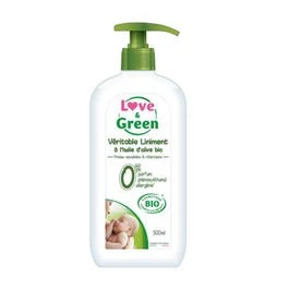 Liniment bio Love & green - Pas pour nettoyer, pour protéger et à éviter en cas d'érythème fessier
