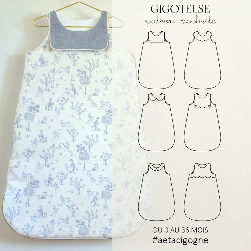 Patron gigoteuse Cigogne 0-36M