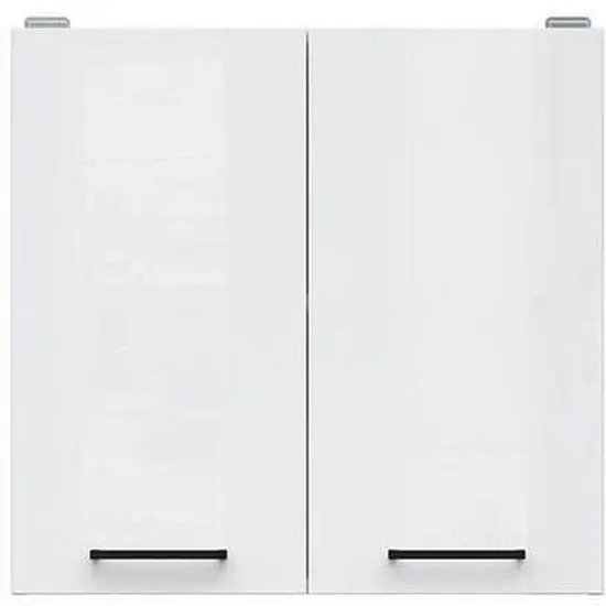 JUNONA Meuble haut 60 cm - 2 Portes - Blanc brillant