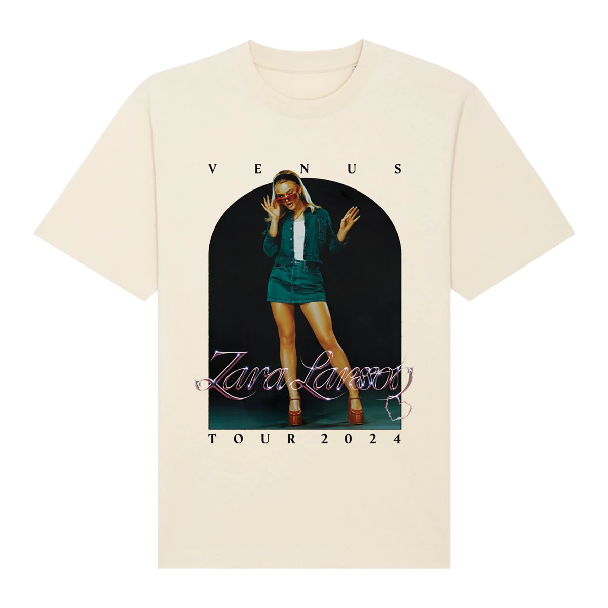 Zara Larsson | UK & EU 2024 Ecru Venus Tour T-Shirt