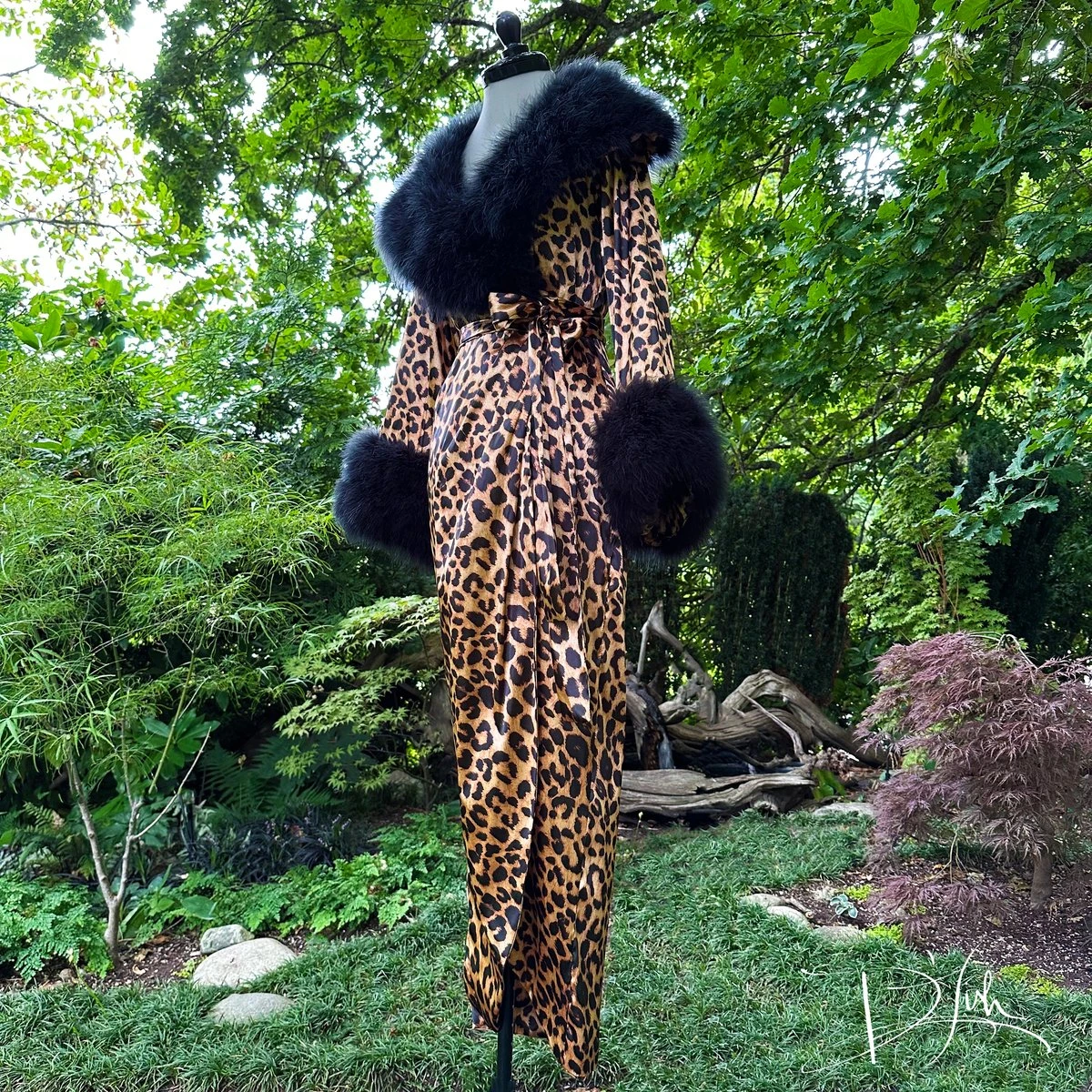 Leopard "Cleo"  Dressing Gown