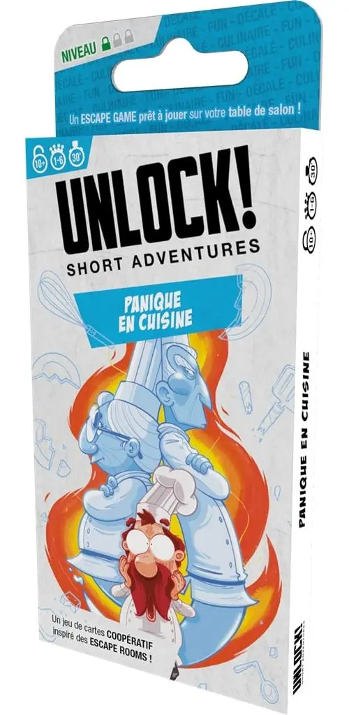 Jeu d'ambiance Asmodee Unlock! Short Adventure 1 : Panique en cuisine