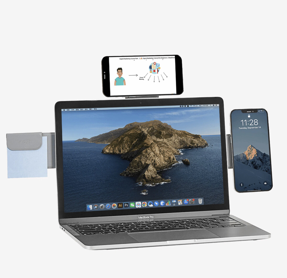 Snap Laptop Phone Holder