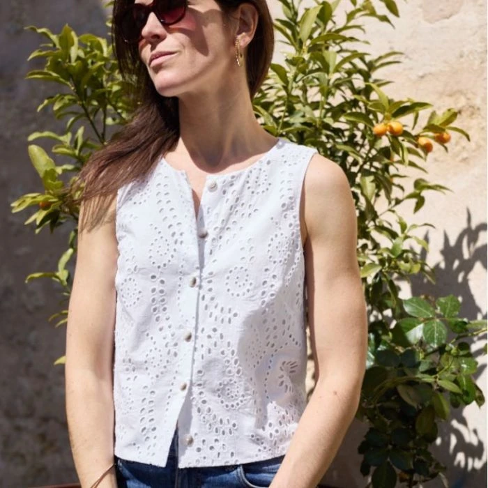 Patron top Archipel sans manches - Atelier Scammit