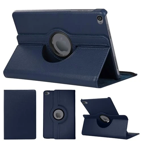 SWEIMEN Étui Rotatif pour iPad Air Tablette Housse de Protection avec Réveil Automatique Rotation Coque pour iPad Air, iPad Air 2, iPad (2017), iPad (2018)