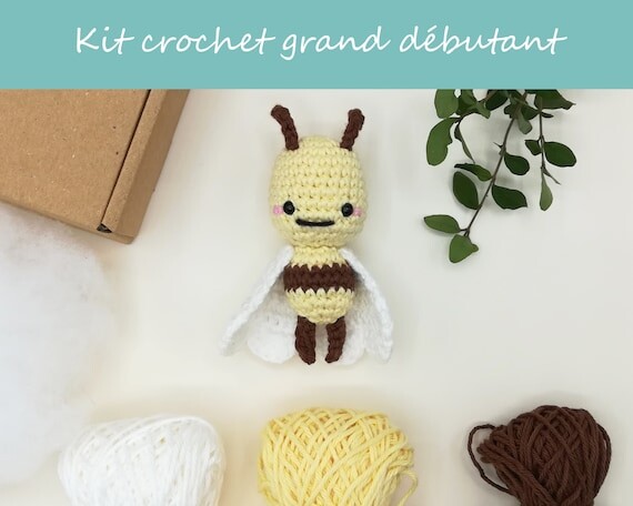 Kit Crochet grand débutant, amigurumi, guide crochet pour accro au crochet en devenir, droitier et gaucher