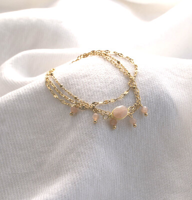 Bracelet HORTENSE - Rose