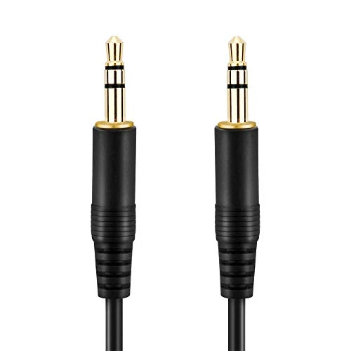 conecto câble audio, jack 3,5 mm vers jack 3,5 mm, noir, 1 m