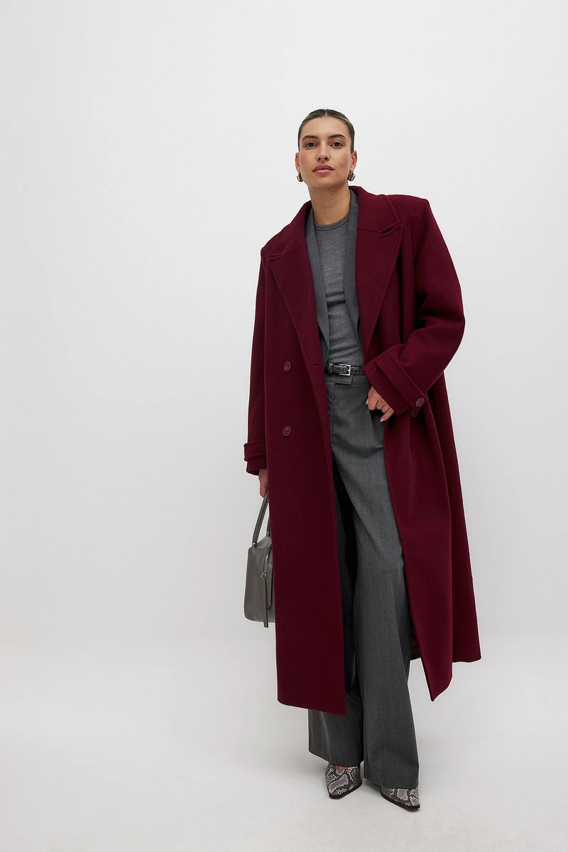 Long Coat Burgundy