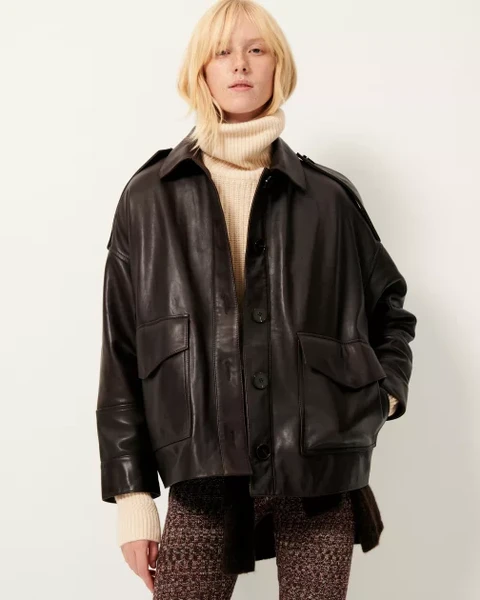 HARRIBOYD Coffee Leather | Blouson | SESSÙN Site officiel