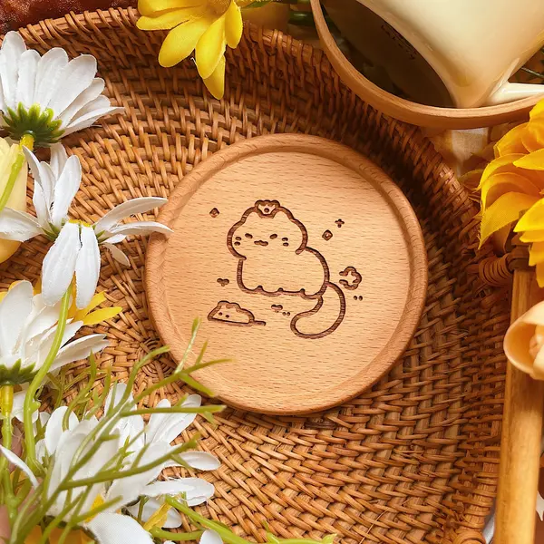 Cat NEW* Wooden Coaster