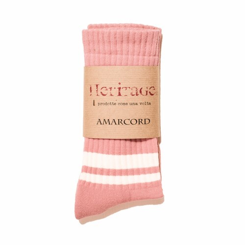Old Rose - Cream Stripes
