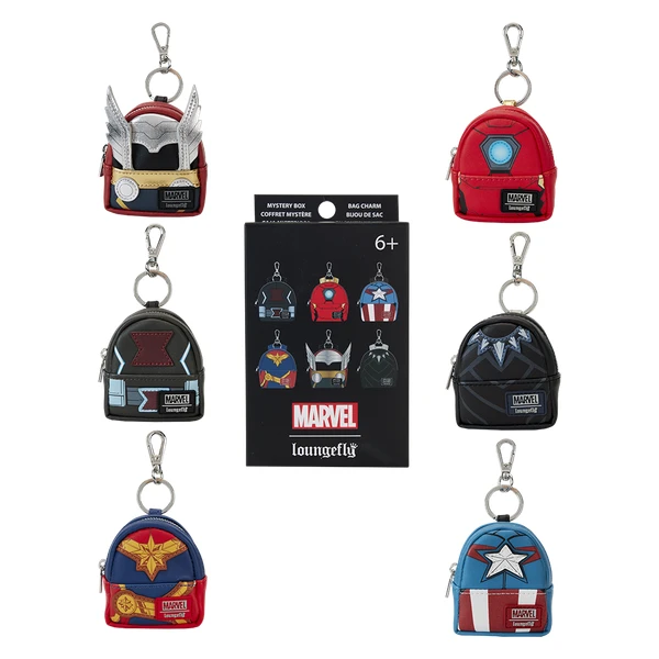 AVENGERS COSPLAY MYSTERY BOX BACKPACK KEYCHAINS - MARVEL
