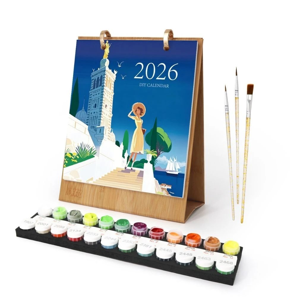 Calendrier Peinture par Numéros 2026 - Voyage autour du monde– Figured'Art