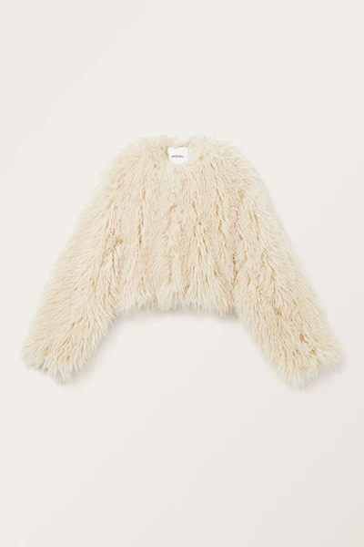 Veste courte en fourrure vegan