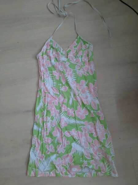 Robe Roxy verte et rose S