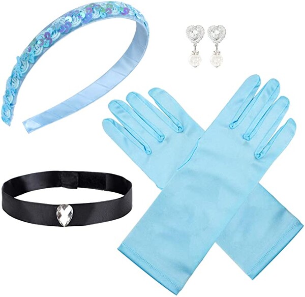 vamei Princesse Cendrillon Habillage Accessoires, y compris Princesse Tiara Boucle D'oreille Gants Ras Du Cou pour Princesse Cendrillon: Amazon.fr: Vêtements et accessoires