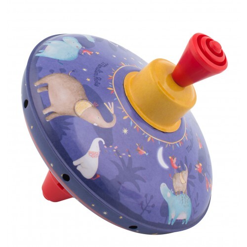 Petite toupie bleue Les Papoum Moulin Roty