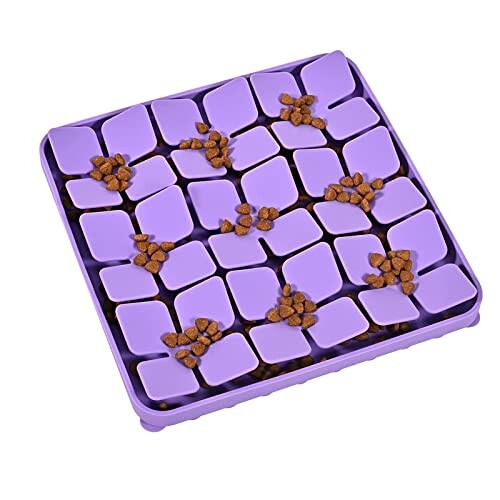 Tapis de Chien Snuffle Mat, Silicone Tapis de Leche Chien, Tapis Léchage Chien, Gamelle d'alimentation Lente, Tapis éducateurs pour Chiens Dog Puzzle Toys Tapis de Fouille