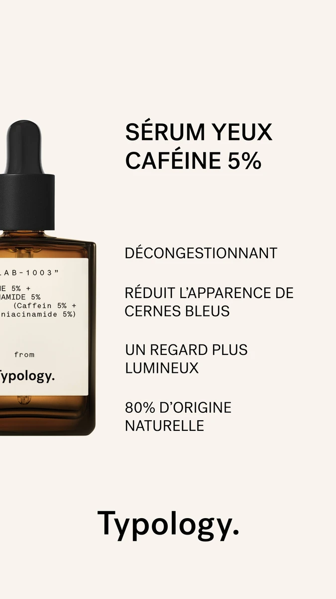 Sérum Cernes et Poches — Caféine 5% + Niacinamide 5%