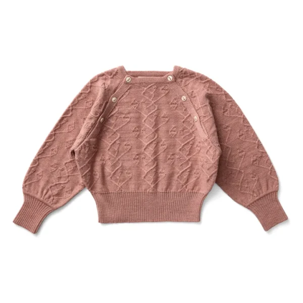 Pull Hawk Laine de Mérinos | Vieux Rose