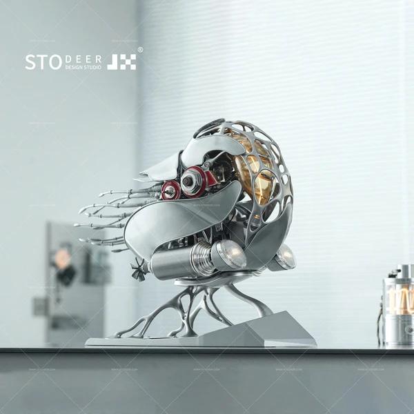 Stodeer Creative Mechanical Metal Nautilus Model, High-end Art Puzzle Kit-The Perfect Fusion of Nature and Art SD-02