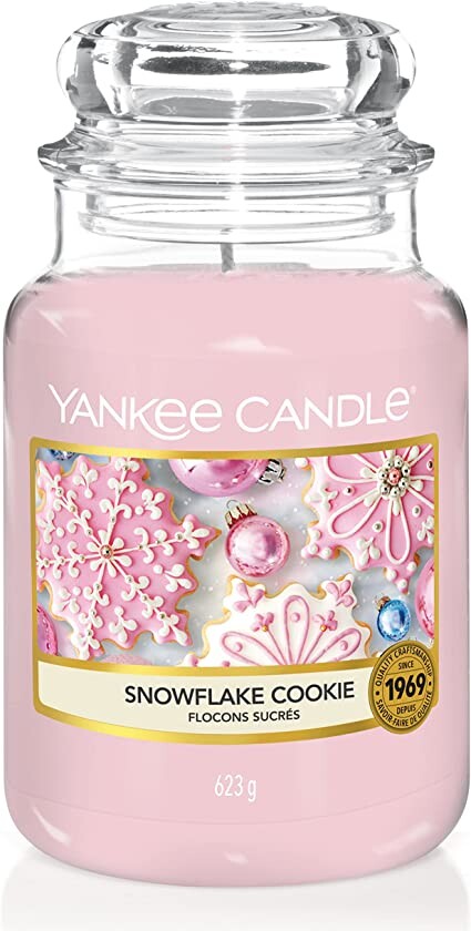 Yankee Candle bougie jarre parfumée | grande taille | Flocons sucrés | jusqu’à 150 heures de combustion : Amazon.fr: Cuisine et Maison