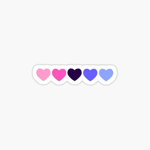 coeurs omnisexuels | Sticker