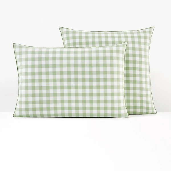 Taie d'oreiller coton, Veldi vert
