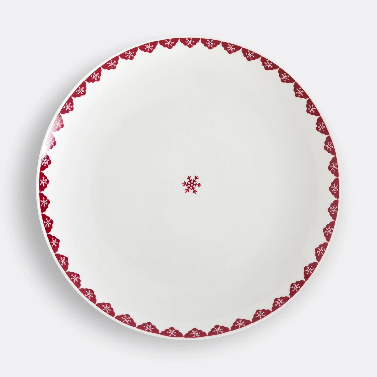 Lot de 4 assiettes plates en porcelaine, Flocani