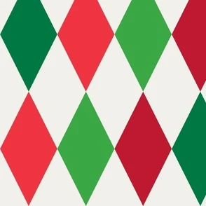 Harmonious Harlequins - Holiday Edition Fabric | Spoonflower
