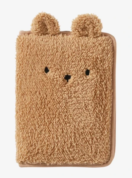 Protège carnet de santé sherpa TEDDY BEAR beige - Vertbaudet