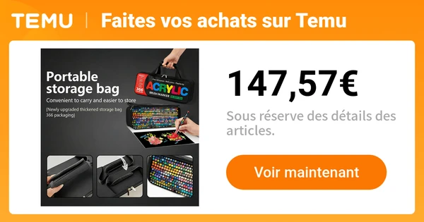 rentrée scolaire : 366 couleurs marqueurs acryliques - Temu France