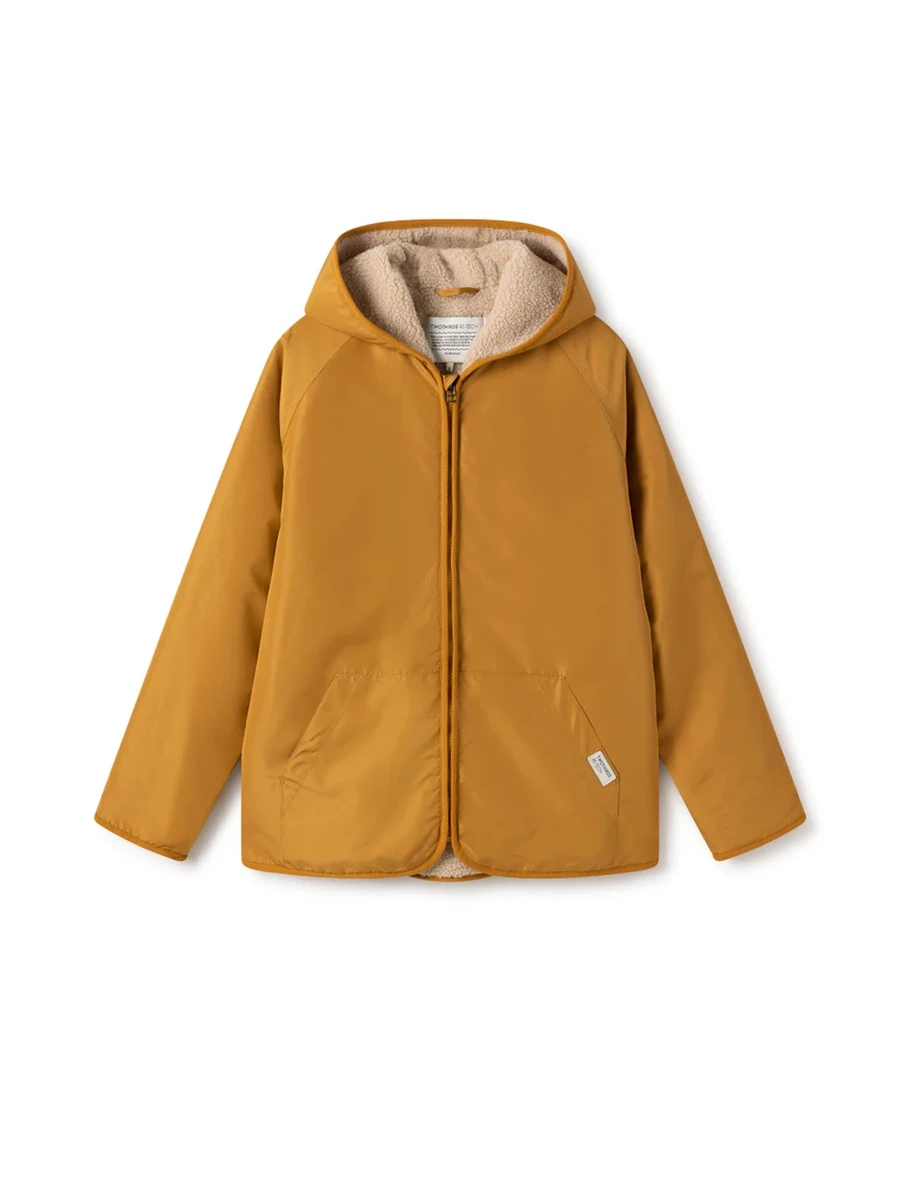 Manteau en matière recyclée | jaune "laurie technical hooded jacket mustard" Twothirds