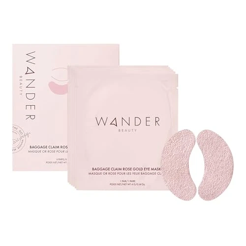 Wander Beauty Baggage Claim Rose Gold Eye Masks