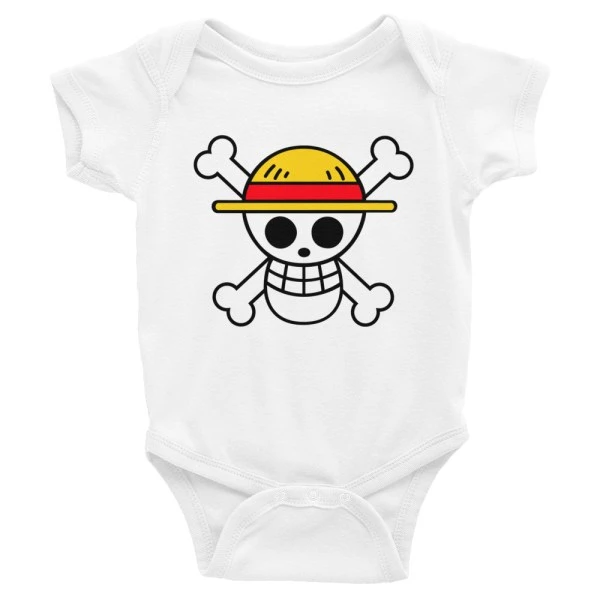 One Piece Straw Hat Pirates Symbol Infant Bodysuit Baby Onesie - One Piece Universe - The Best Store for One Piece Merchandise