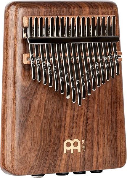 Meinl Percussion Kalimba Kalimba Piano à pouce avec micro – Tuning D B G E C A F D C E G B D F A C E – Noyer, naturel (PKA17AW)