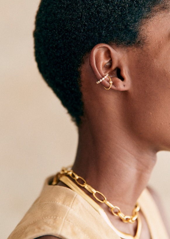 Ear cuff Loris Doré Laiton majoritairement recyclé Sézane