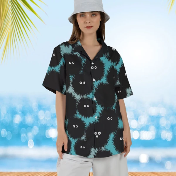 Women's Studio Ghibli Soot Sprites Hawaiian Shirt
