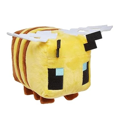 Mattel Minecraft Peluche Abeille (20 cm), à partir de matériaux haut de gamme, à collectionner, Jouet Enfant, Dès 3 ans, HBN41