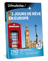 Coffret Cadeau 3 jours de rêve en Europe | Wonderbox