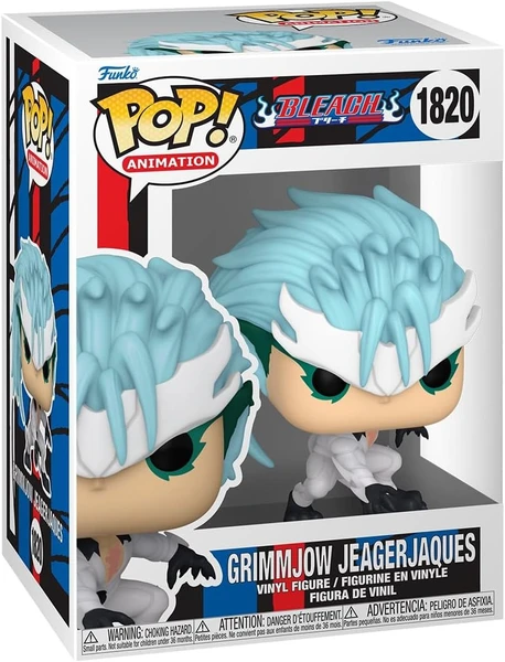 Funko Pop! Animation: Bleach - Grimmjow Jaegerjaquez - 1 Chance sur 6 D'avoir Une Variante Rare Chase - Brille dans Le Noir - Figurine en Vinyle à Collectionner - Idée de Cadeau - Produits Officiels