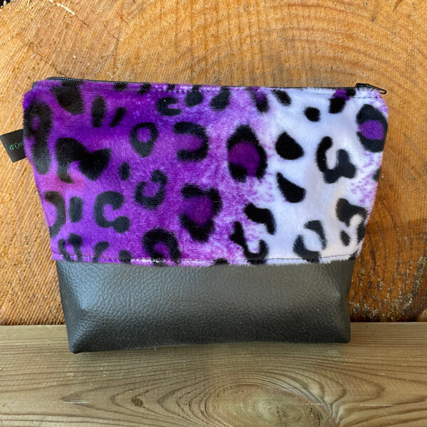 Pochette léopard violet