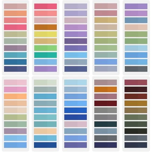 Hanyousheng 2000 Pièces Marque Page Adhesif, 10 Styles Multicolore Annotation Livre, Postite pour Livre, Onglets D'Index pour Étiquettes, Marque Page Adhesives Notes, Inscriptible Sticky Tabs